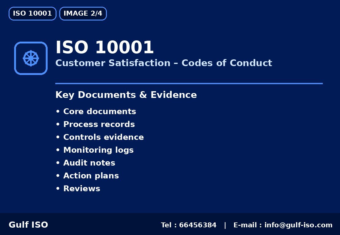 ISO 10001 - نقاط أساسية