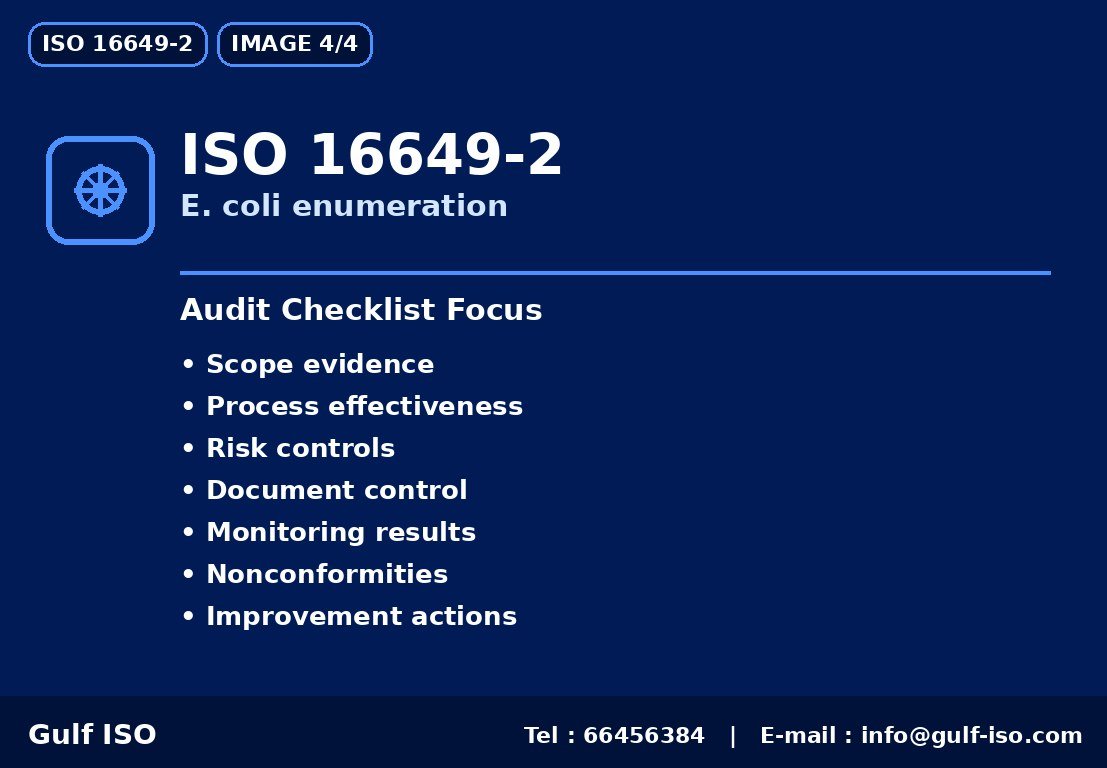 ISO 16649-2 - الفوائد