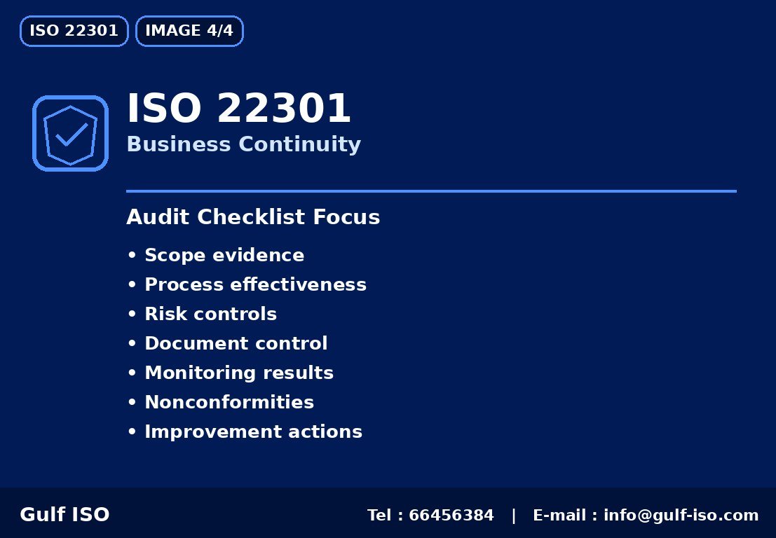 ISO 22301 - الفوائد