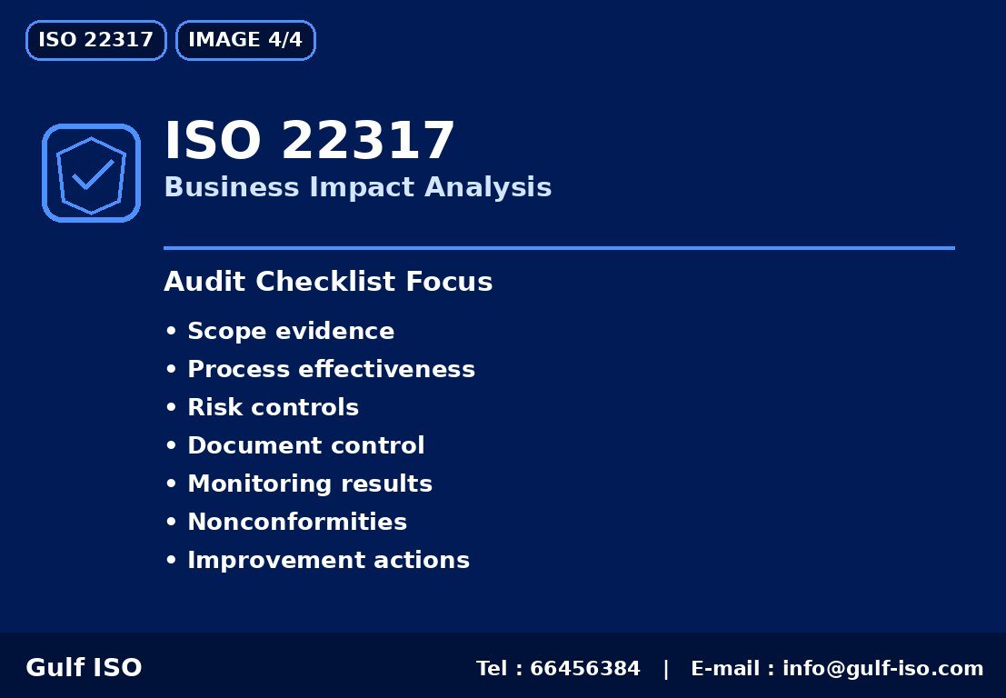 ISO 22317 - الفوائد
