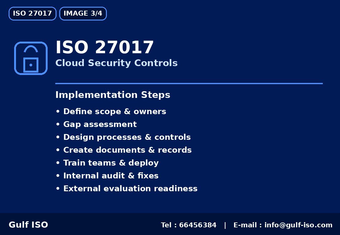 ISO 27017 - خارطة التنفيذ
