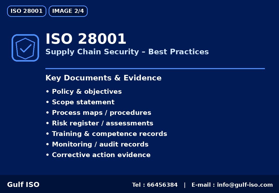 ISO 28001 - نقاط أساسية