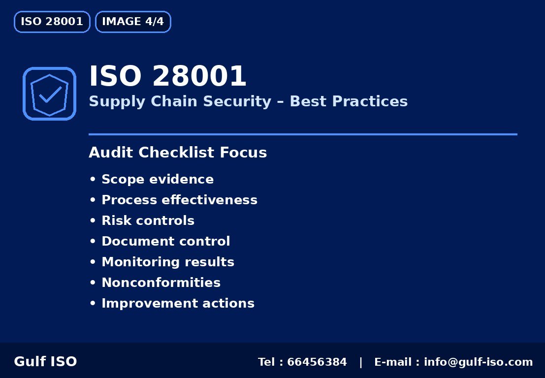 ISO 28001 - الفوائد