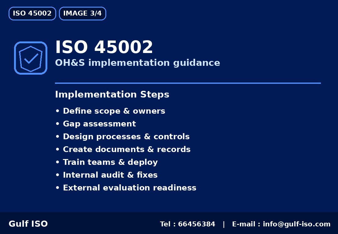 ISO 45002 - خارطة التنفيذ