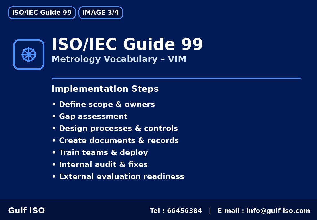 ISO/IEC Guide 99 - خارطة التنفيذ