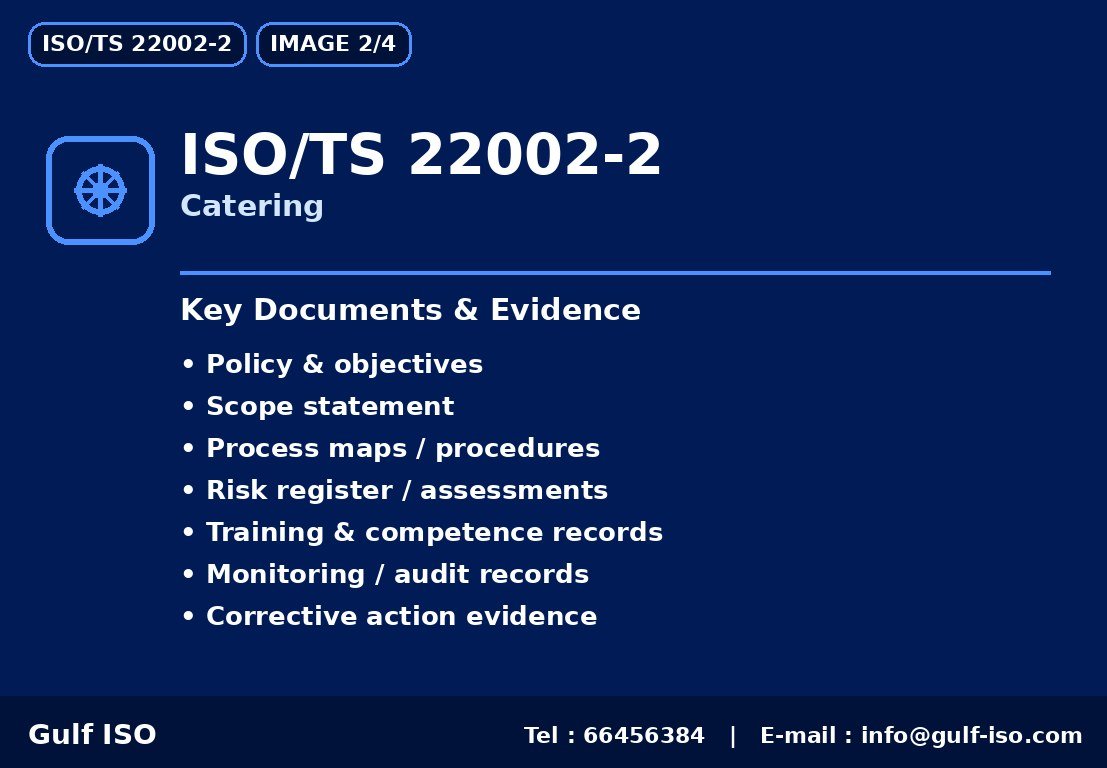 ISO/TS 22002-2 - نقاط أساسية