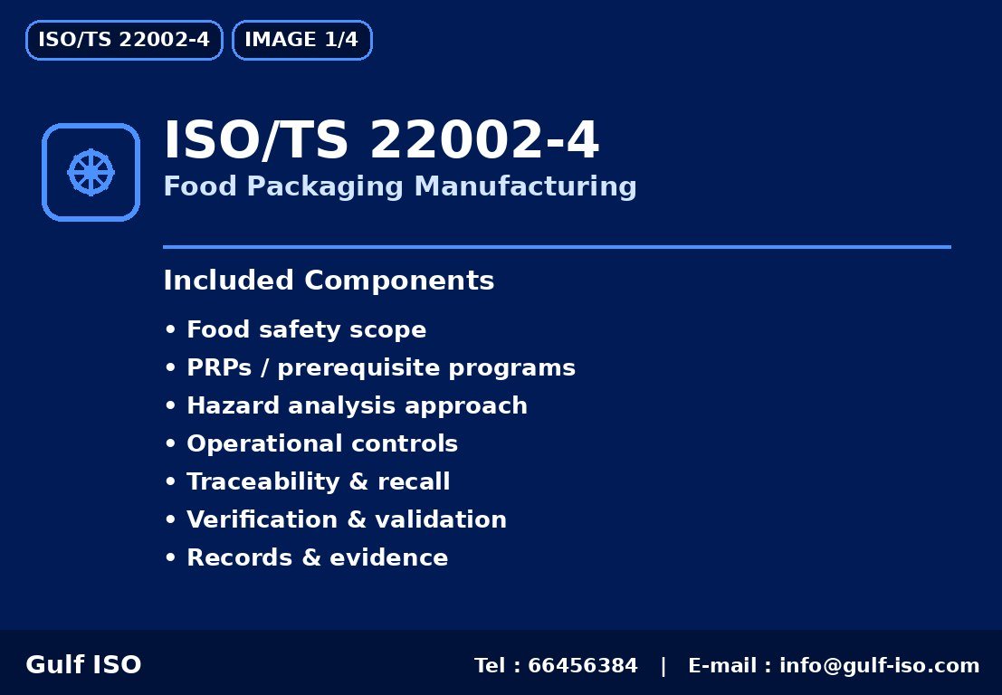 ISO/TS 22002-4 - تغليف الأغذية